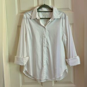 J.Crew White Button Down Shirt- 10